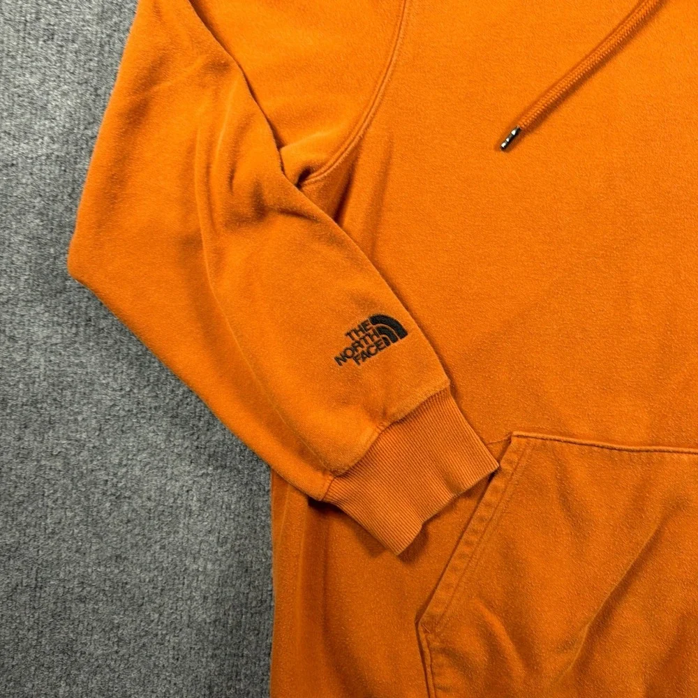 The‎ North Face Hoodie Mens XL Orange Geodesic Tent Logo Pullover SP20